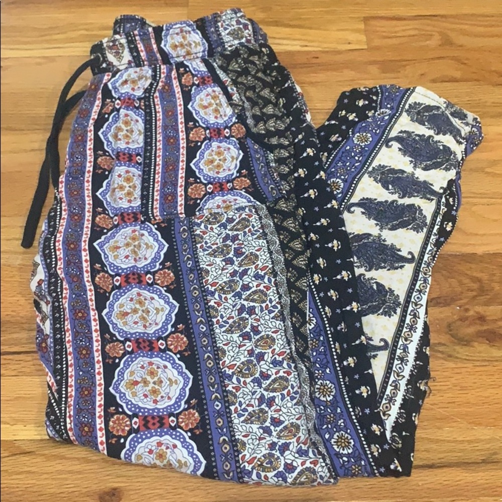 Aztec print joggers